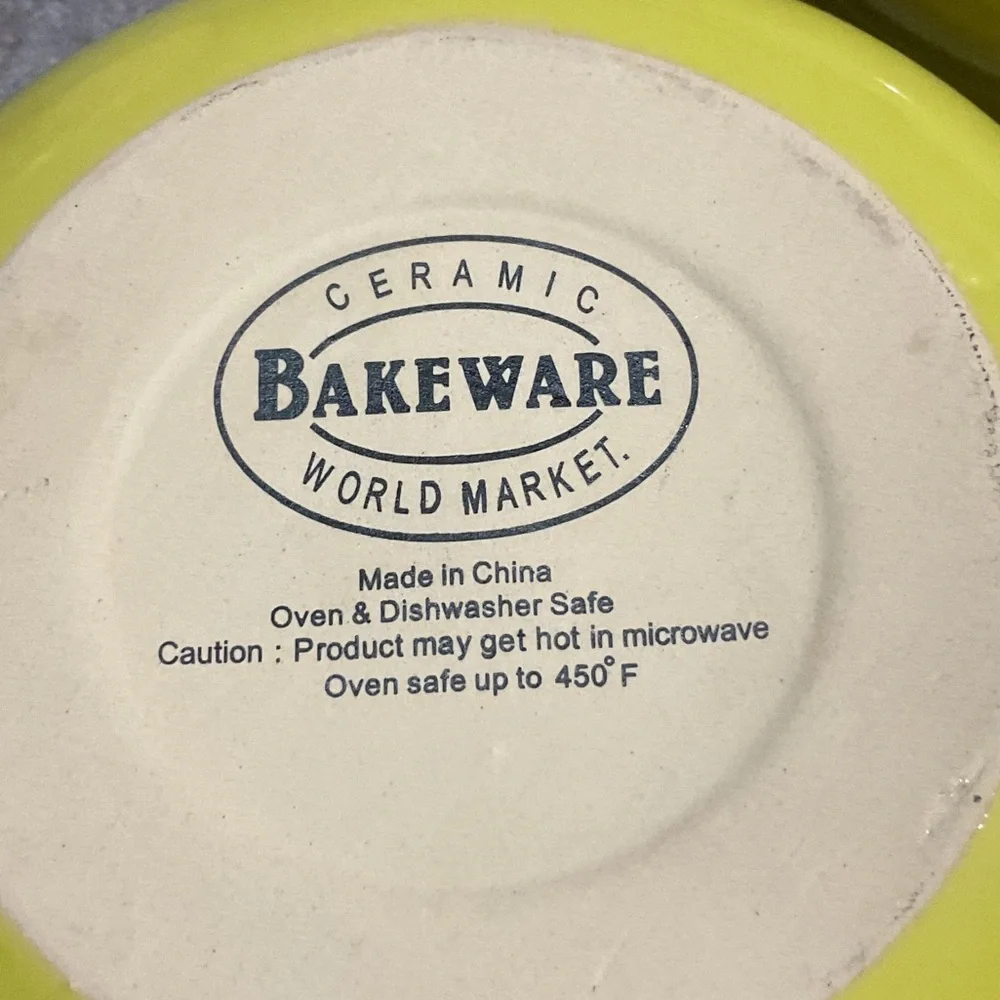 Cost Plus World Market Yellow Soup Bowls